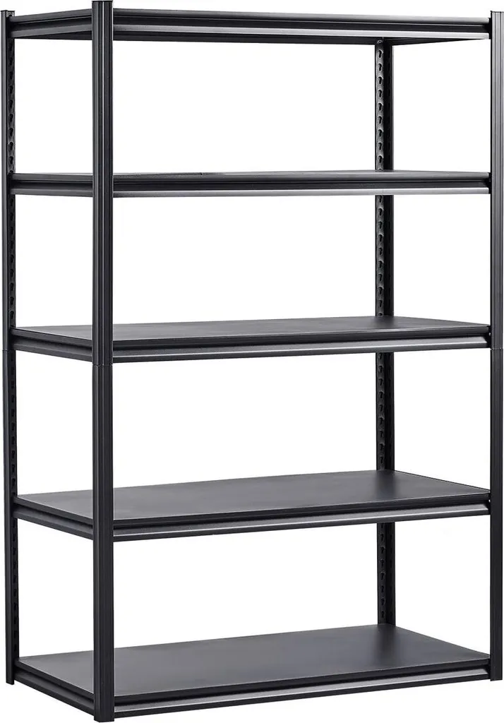 Étagère de rangement 5 niveaux 183x122x60 cm pour charge lourde garage