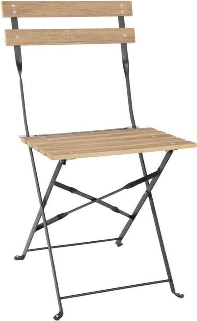 Bolero Klappstühle im Pavement-Stil, Holzoptik, Perth, 2 Stück