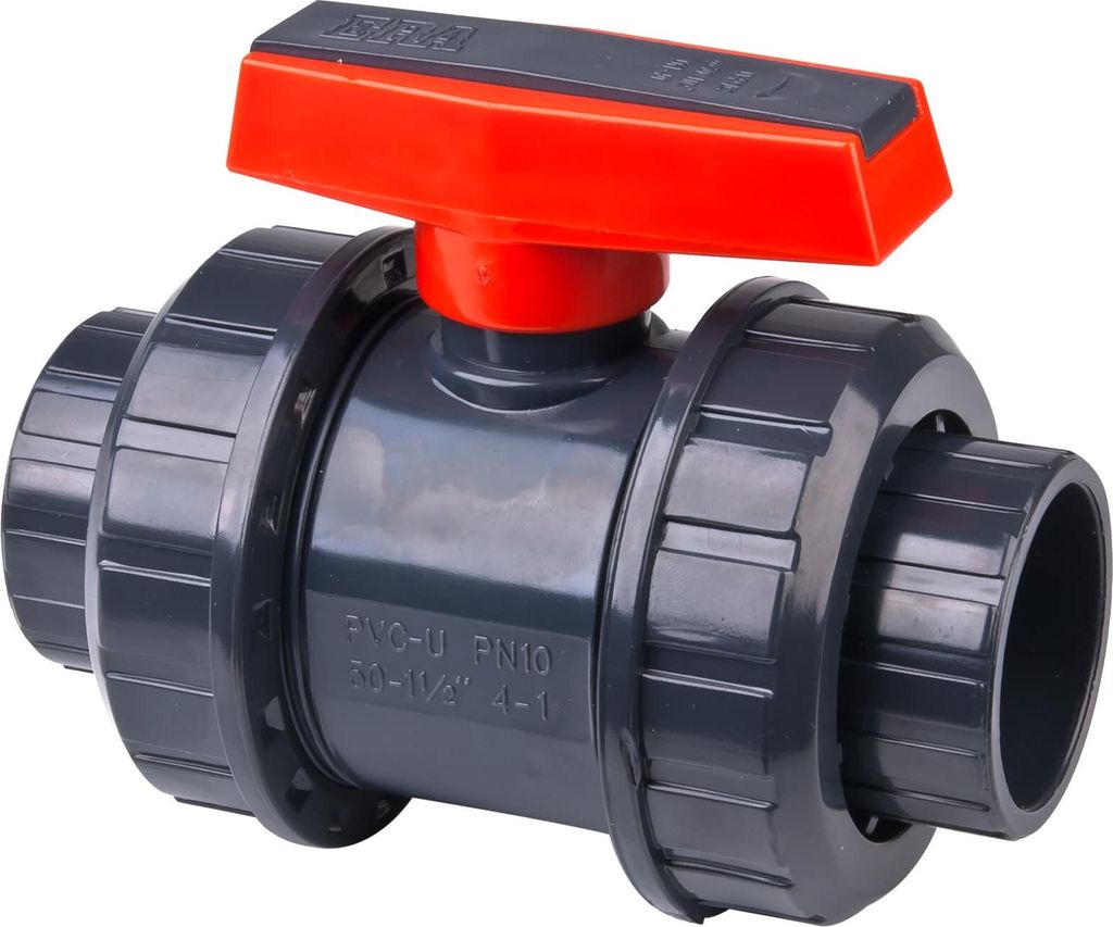 OSAGA PVC-U Kugelhahn PROFI PN10 Ø 50 mm 1-1/2 Zoll Produktbild 
