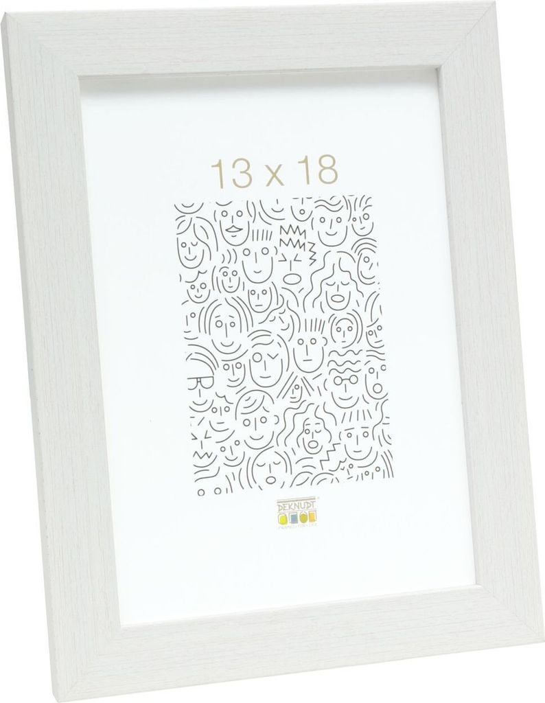 Kunststoffrahmen S41VF1 weiß 20x20 cm Antireflexionsglas