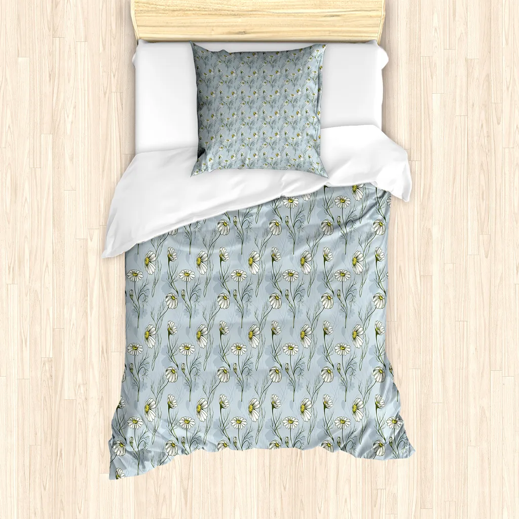 Set Letto Singolo ABAKUHAUS Margherite - Antiacaro per Bambini
