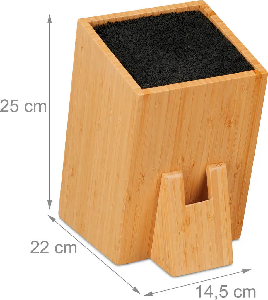 Ceppo Portacoltelli Bambù Relaxdays: Offerta Speciale per la Tua Cucina - 4