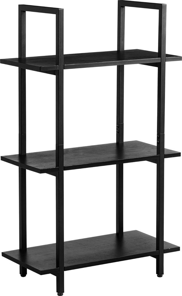 Bücherregal - Mid-Century Modern Design - 1 Stück - Metall und Kiefernholz - 57 x 95 x 28 cm