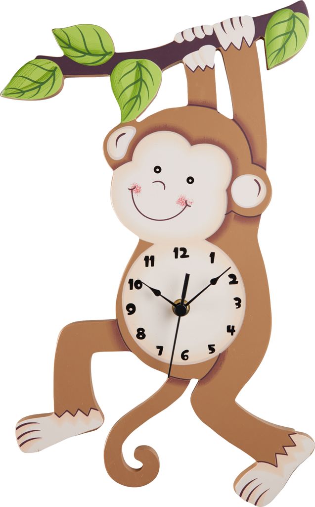 Wanduhr Kinder Holz Schlafzimmer Sunny Safari Fantasy Fields Kids TD-0081AR