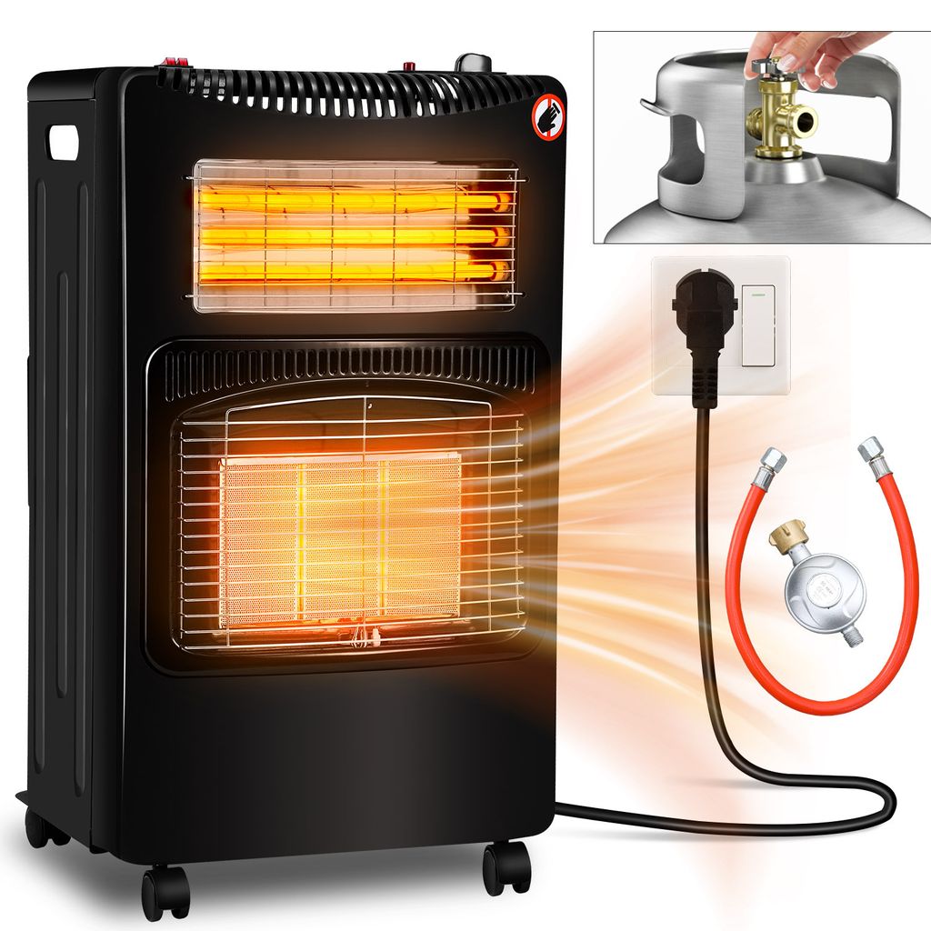Ikodm Gasofen Elektro Kombi 4200/1200 Watt, Piezozündung, Produktbild 