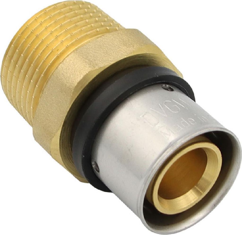 Pressfitting Übergang 26x3 mm - 1 Zoll AG TH Kontur Produktbild 