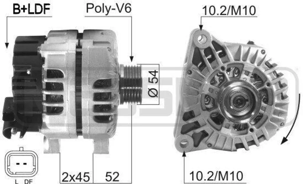 Alternateur Neuf pour Citroën Berlingo C3 C4 et Peugeot 206 307 Partner