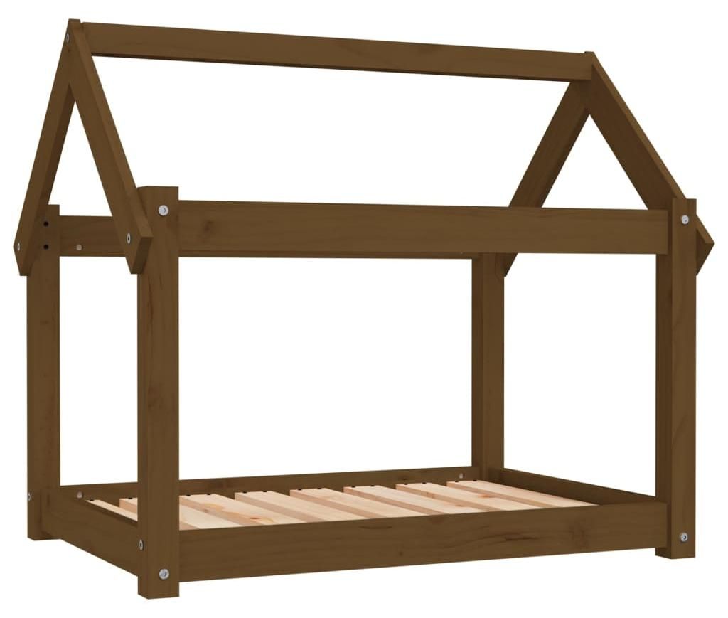 vidaXL Hundebett Honigbraun 81x60x70 cm Massivholz Kiefer