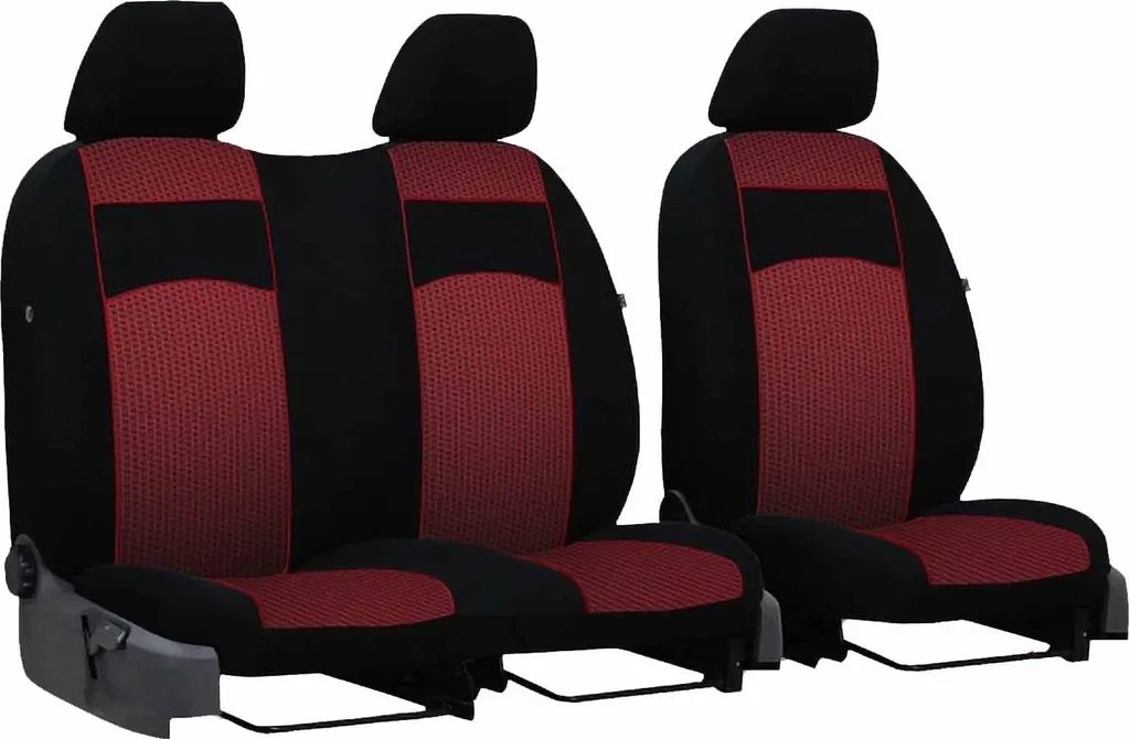 Coprisedili Renault Trafic Rosso | Protezione Sedili BUS Fino 2007 - 9