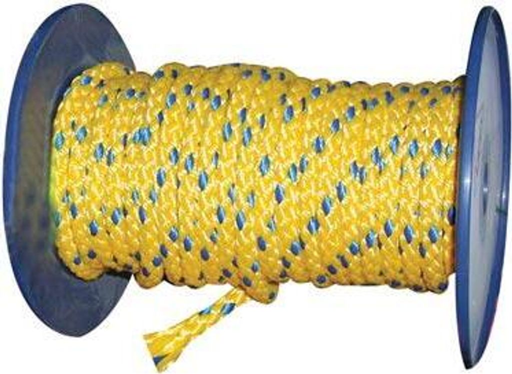 pPV-Seil ohne Kern 12mm farbig geflochten (100m)
