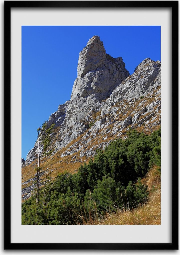 Bild - Bilderrahmen - Foto - 70 cm x 100 cm - MDF - Rahmen - Wandkunst - kleine Giewont Tatry