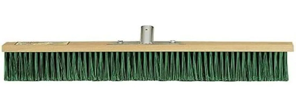 Balai brosse professionnel 60 cm bois avec fibres dures pour sols très encrassés