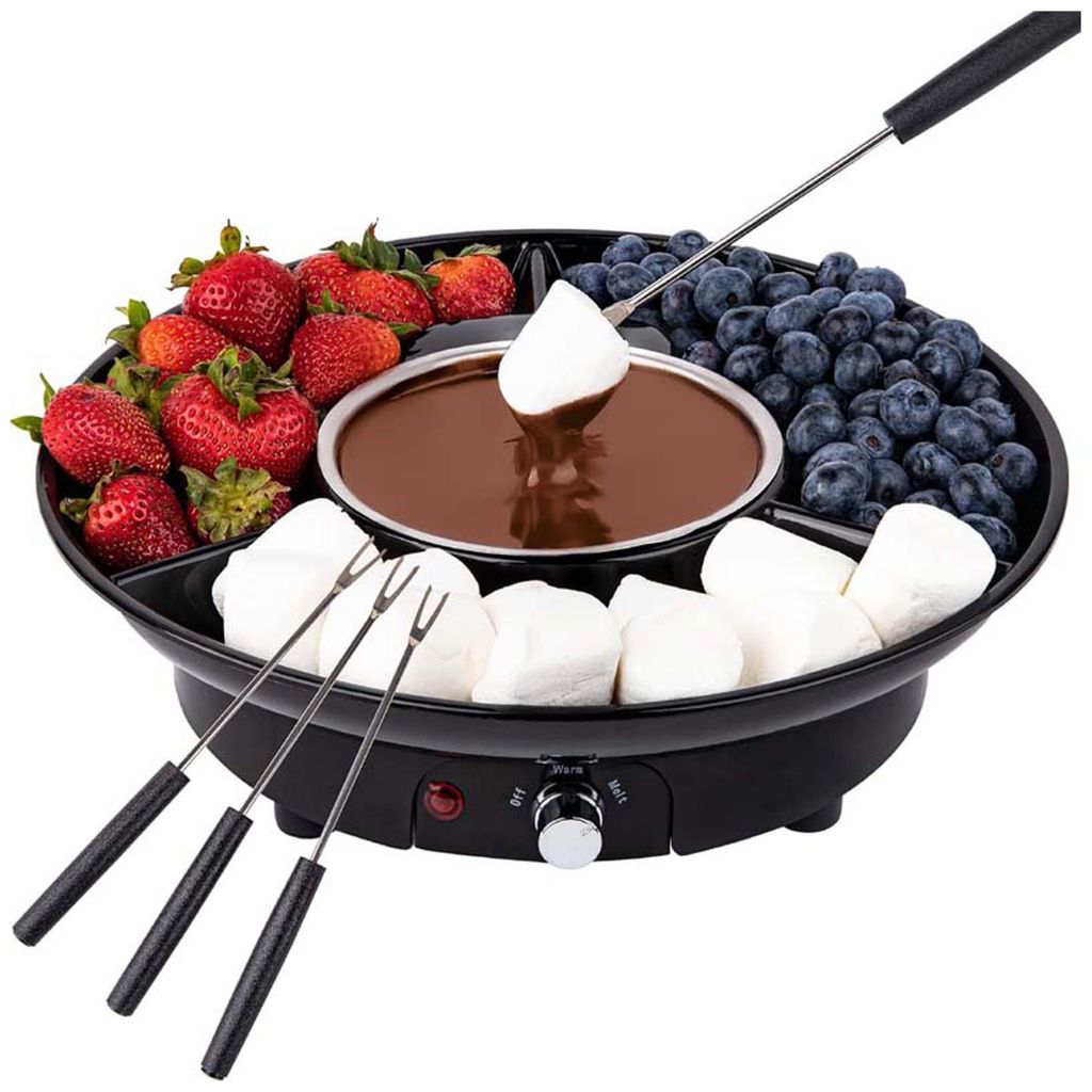 REVENTO® Zahřívač na čokoládu Fondue set Miska Vidličky Obrázek produktu 