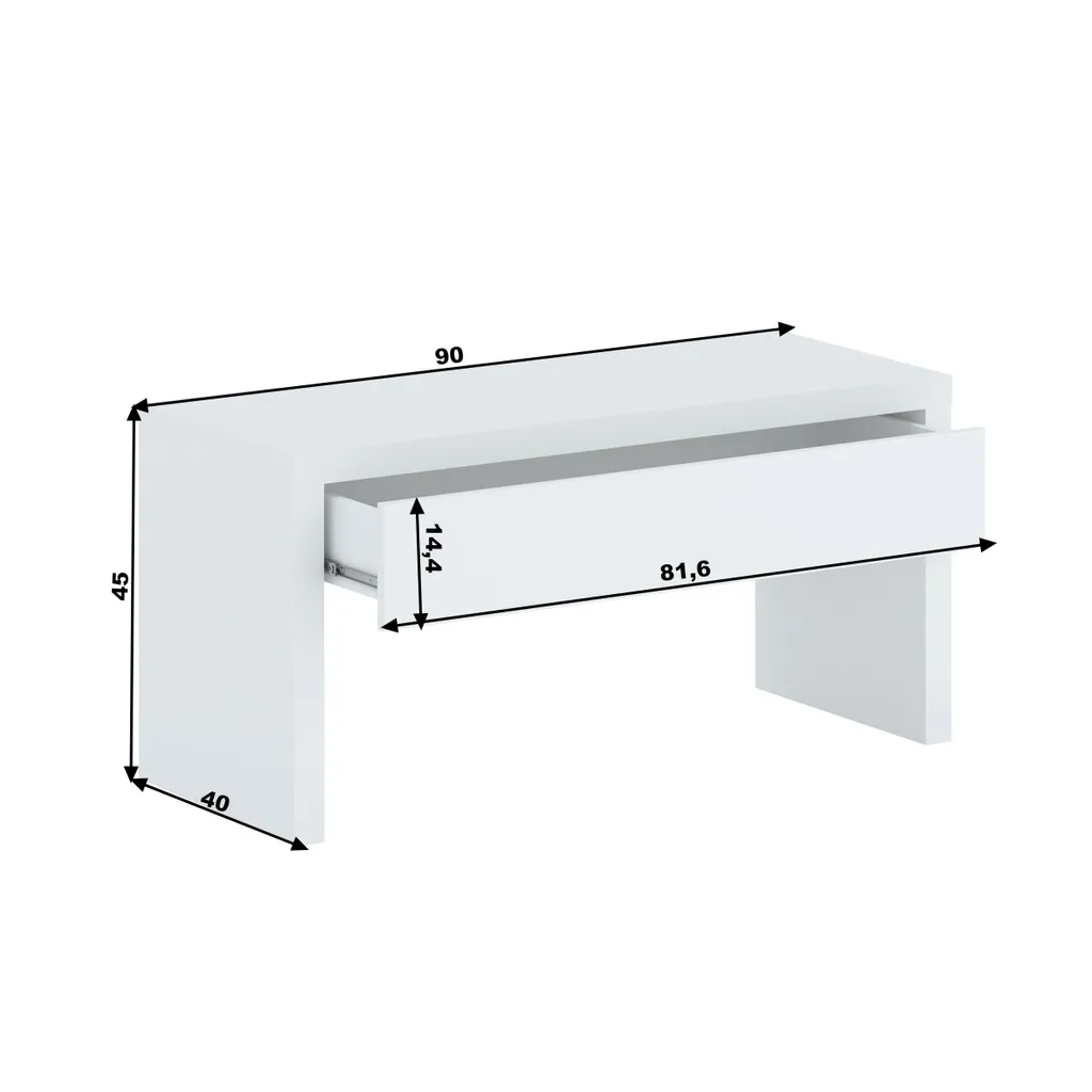 Fornitura Tavolini Bassi BURLESON Bianco - Ideale per Eventi e Fiere - 3