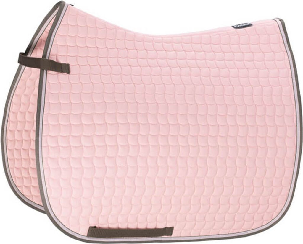 Eskadron New Basics Baumwolle Contrast Schabracke, Größe:Dressur, Farbe:powderrose