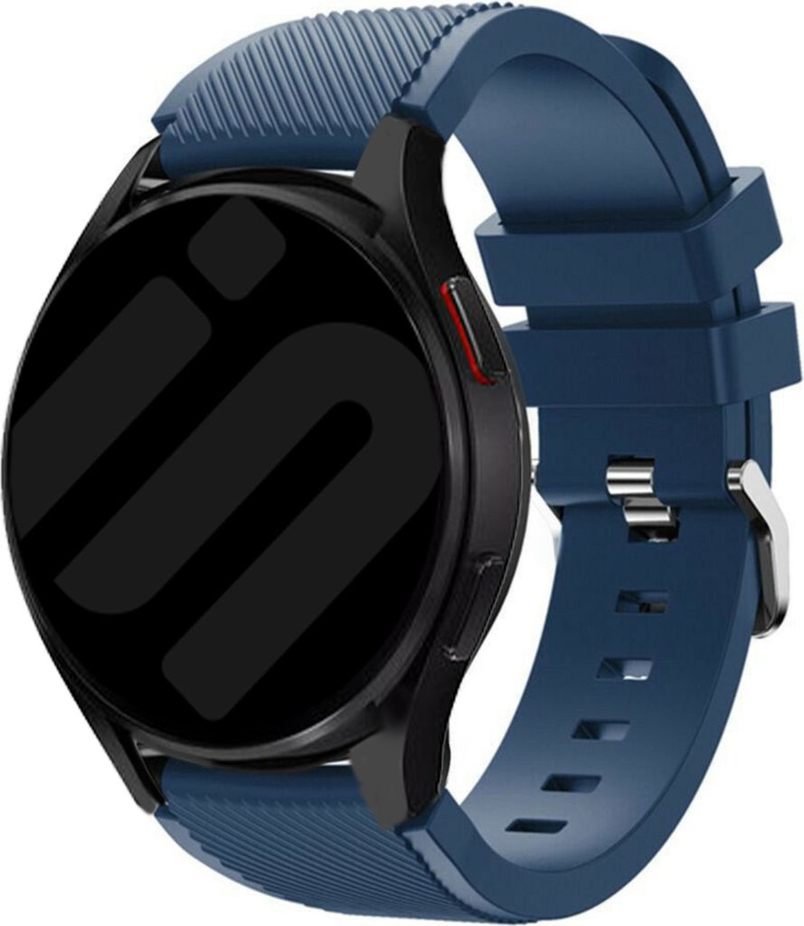 Strap-it Samsung Galaxy Watch 6 Classic 47mm Silikon Armband (Dunkelblau)