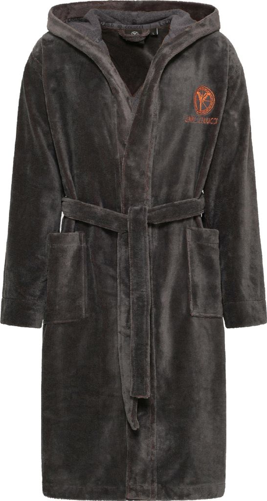 CARLO COLUCCI Herren Bademantel Como | Kapuze | 100 % Produktbild 