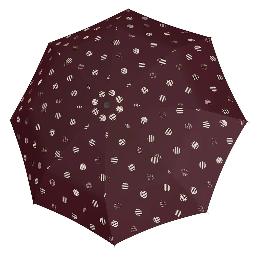 Doppler Fiber Flex Long AC Timeless Dots Red - Ombrello Bastone Automatico