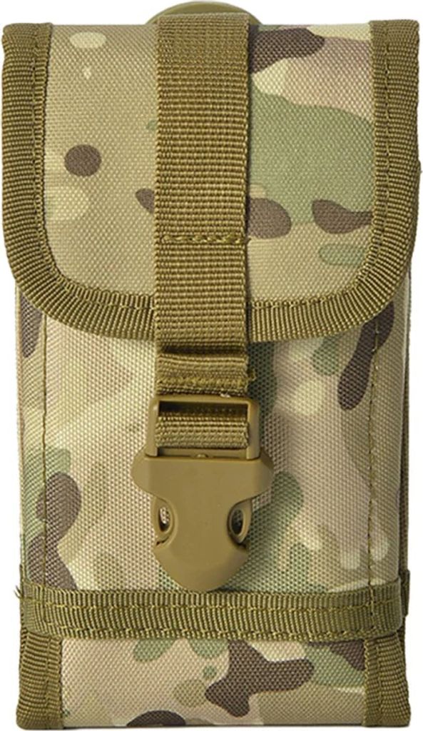 Molle Handytasche in Multitan, Outdoor Handy Gürteltasche, Smartphone Molle Tasche, Molle Phone Pouch