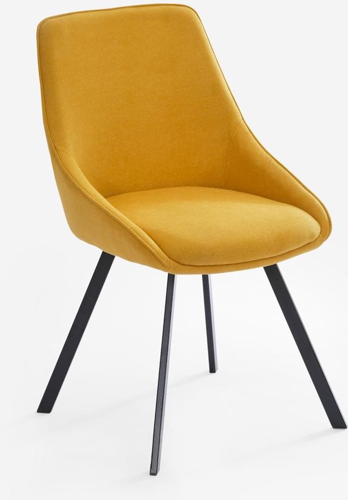 Stuhl drehbar für Esszimmer modernes Design aus Stoff Navya Produktbild 