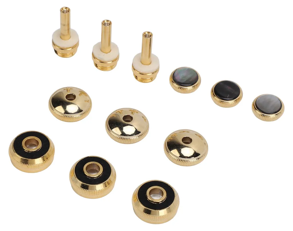 Accessoire de piston pour trompette avec insert en nacre d'ormeau 13mm - 10
