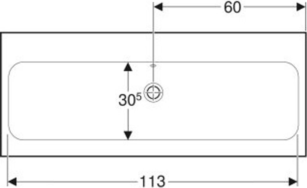 Geberit 501837004 iCon Light Waschtisch 120x48cm