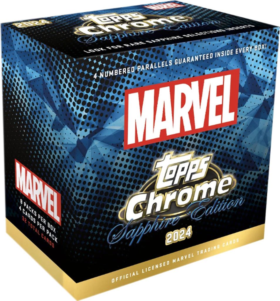 Topps Chrome Marvel 2024 Sapphire Edition Hobby Box EN