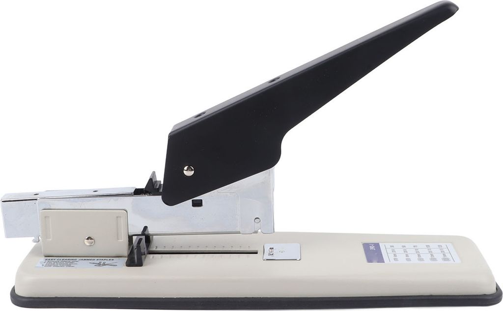 Industrie-Hefter 100 Blatt, hochkapazitiv & kraftsparend, rostfreier Schreibtischhefter für Schule & Büro