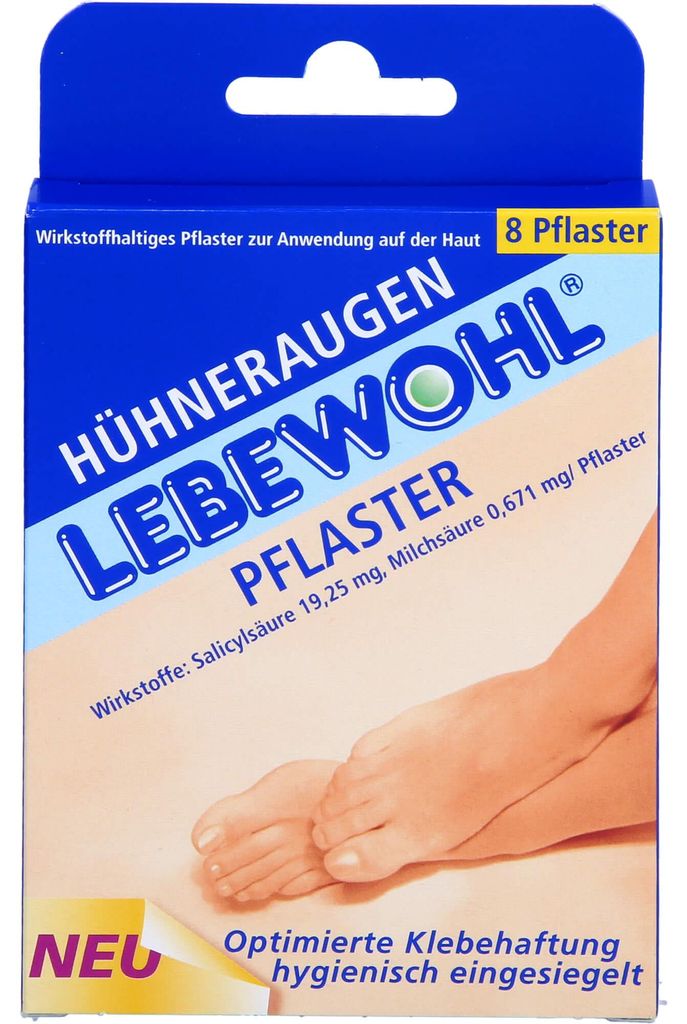 Lebewohl Huehneraugenpfl. normal Pfl., 8 St. Pflaster