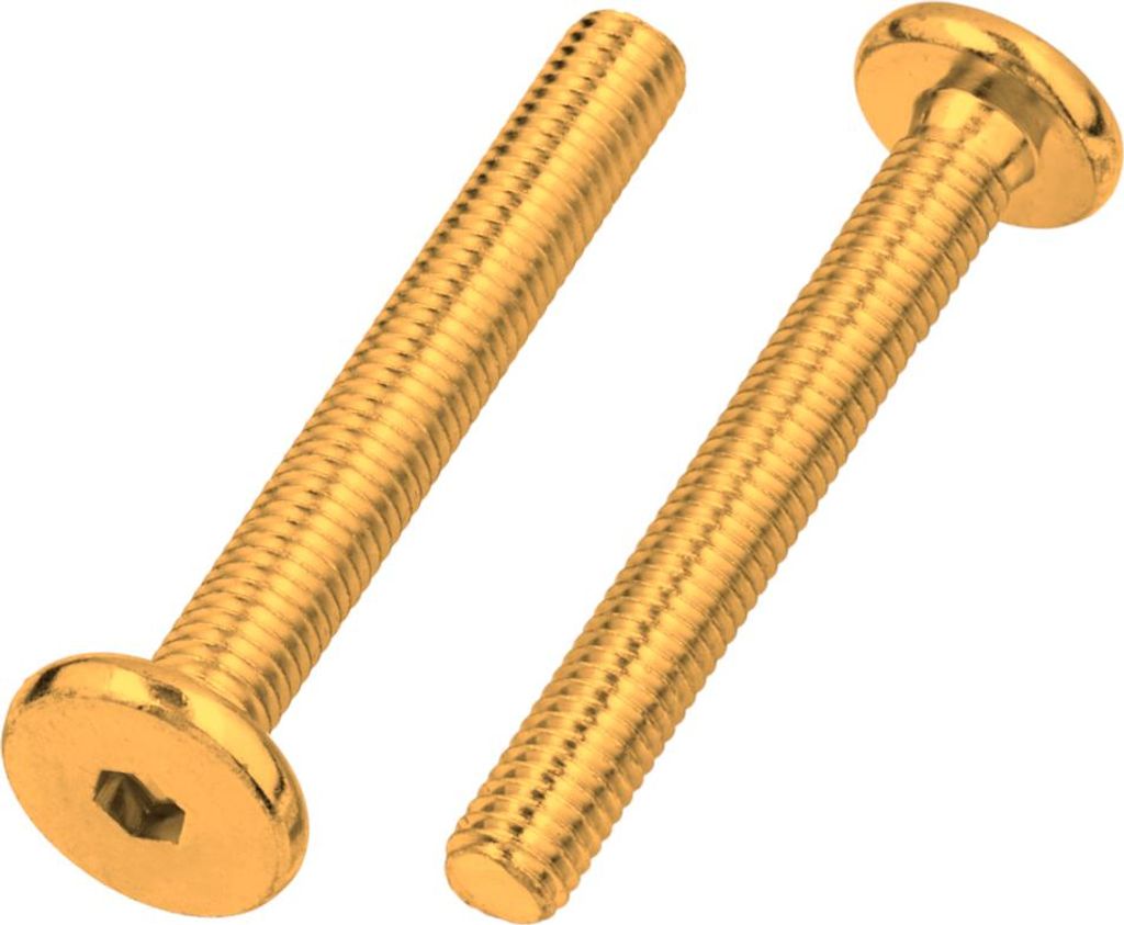 Viti a testa piatta con esagono incassato M6 x 40 Giallo 50 Immagine del prodotto 