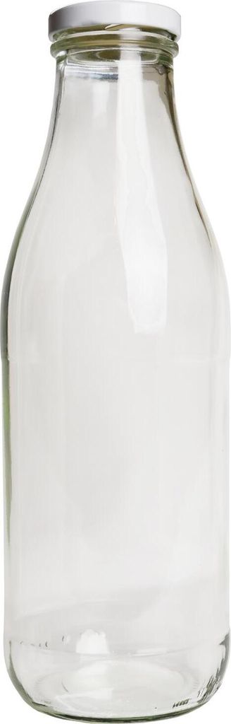 Milchflasche / Molkeflasche inkl. Deckel für 1 Liter Produktbild 