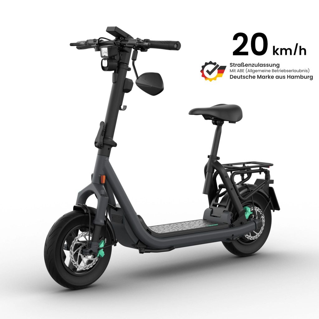 EGRET E-Roller mit Sitz & Straßenzulassung, max. 20 km/h, Produktbild 