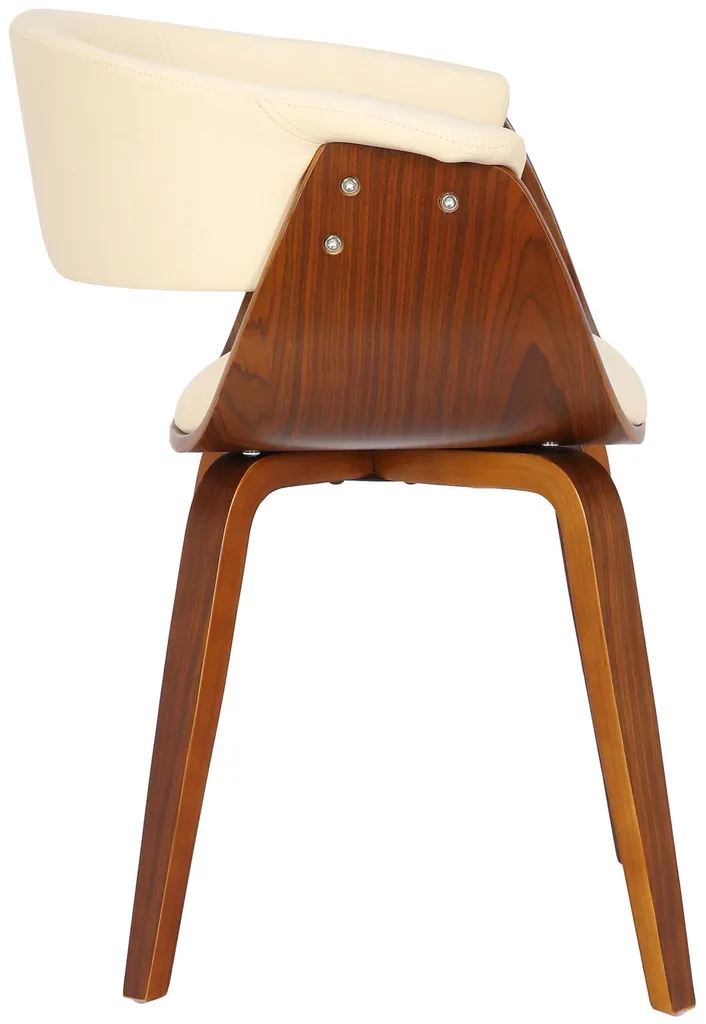 Chaise Bruce Crème : Solution Anti-Taches en Similicuir pour Salle à Manger - 6