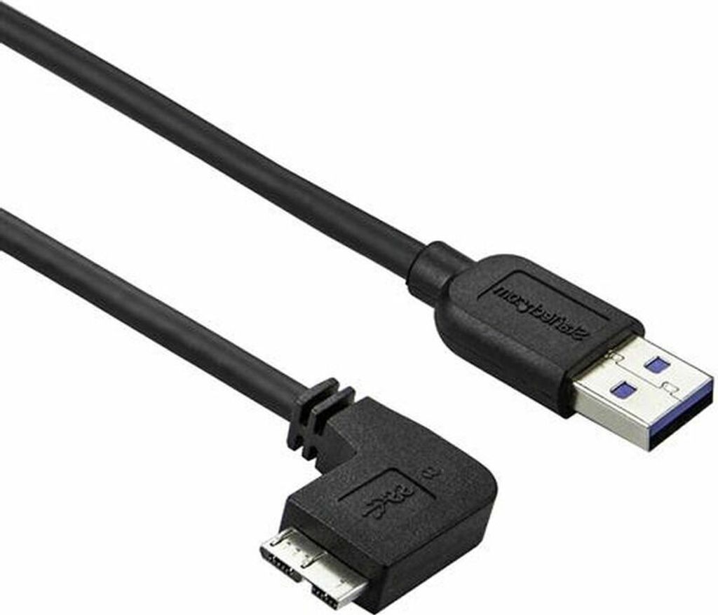 StarTech.com 2m Micro USB 3.0 Kabel - USB A zu links gewinkeltes Micro B USB Anschlusskabel - M/M - USB 3.1 Gen 1 (5 Gbit/s)
