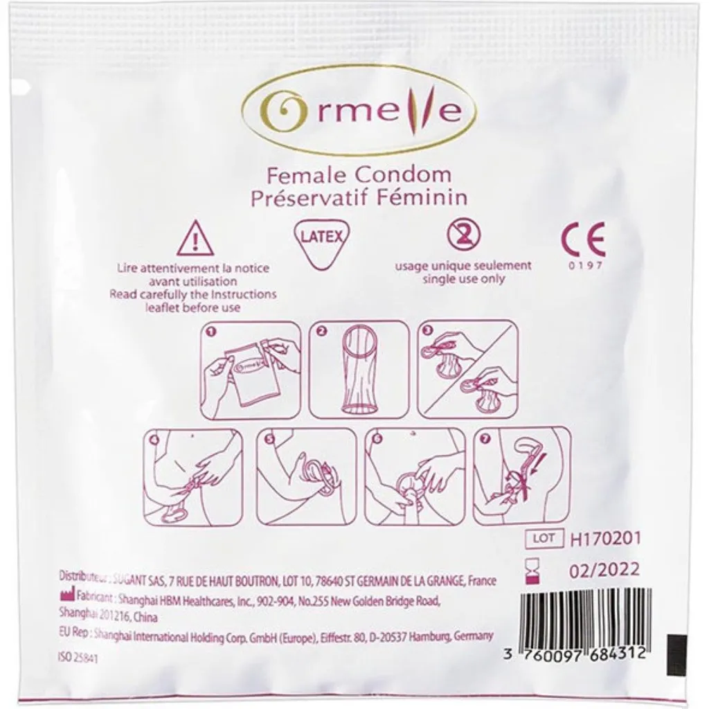 Préservatif Féminin Ormelle pour une Protection Intime Libre - 5 Unités