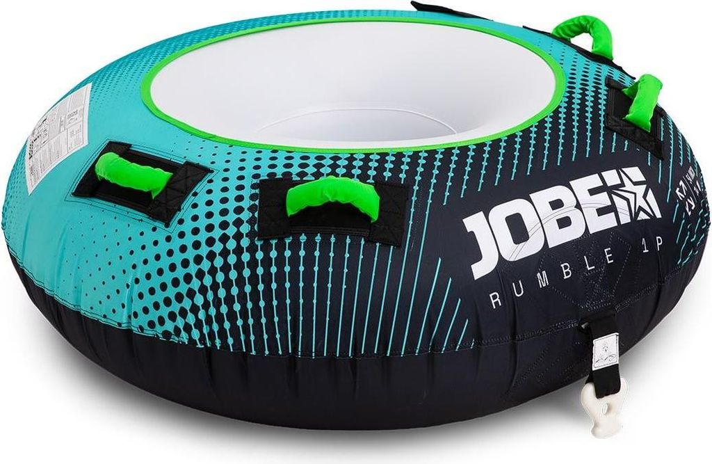 Jobe Rumble 1 Personen Funtube Towable Tube Reifen Boot Schleppring Ringo teal