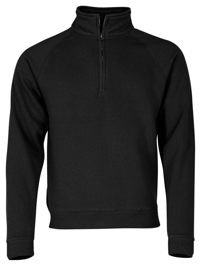 Fruit of the Loom Premium Zip Neck Sweat ,Farbe: schwarz Produktbild 