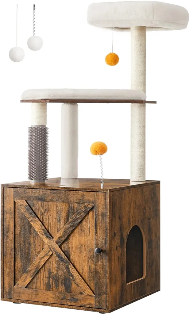 Arbre à chat stable 134 cm : protégez vos meubles avec ce griffoir