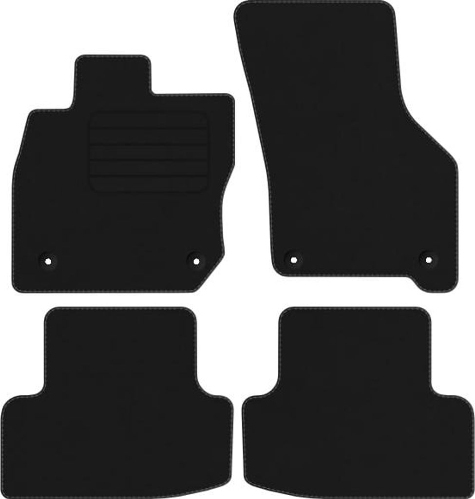 Velours Fußmatten für Audi A3 8Y MHEV ab Bj. 2020 Automatten Passform NEU BASIC