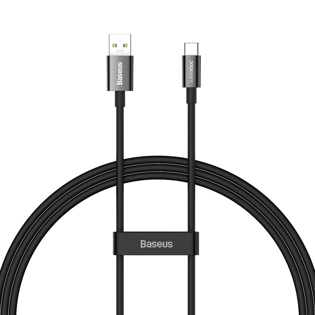 USB-A to USB-C Cable Baseus Superior Series, 65W, 6.5A, 1m, Black