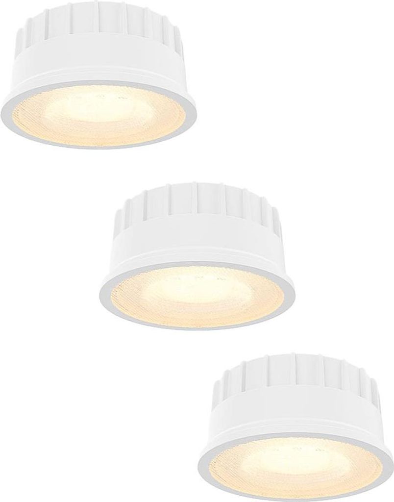 hoftronic LED Modul 6W 570lm CCT dimmbar Weiß 3er Set