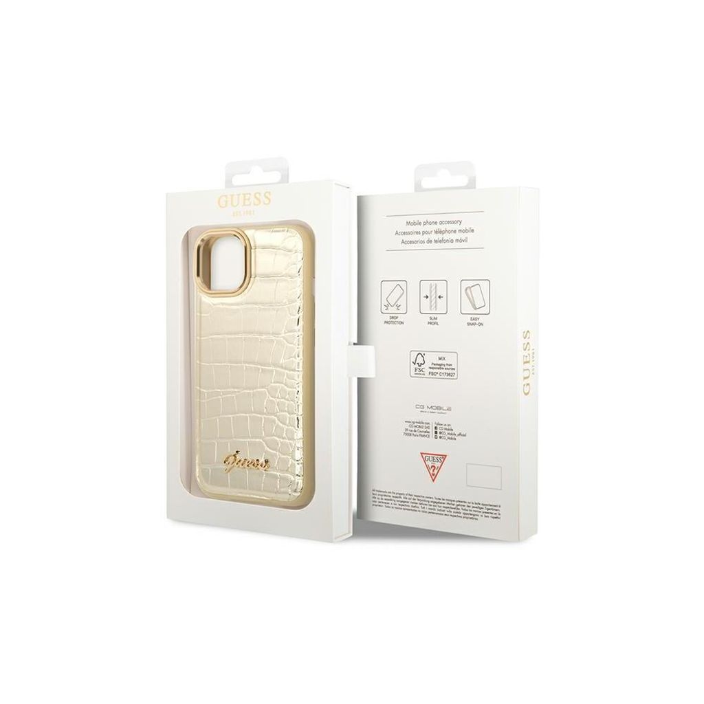 Guess Kappe für iPhone 14 6.1" GUHCP14SHGCRHD Gold Produktbild 