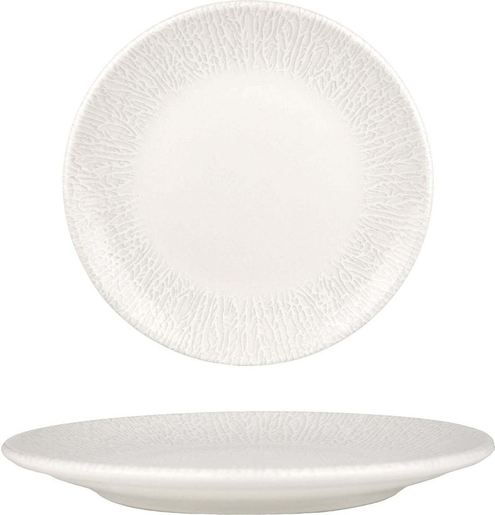 Assiettes à Dessert Bonna Sway - Lot De 6 - Porcelaine 21 Cm - Micro-ondes, Four Et Lave-vaisselle - Style Bord De Mer
