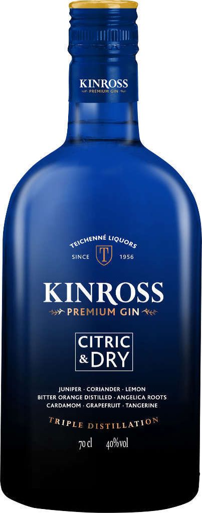 Kinross Gin Citric & Dry 0,7 Liter
