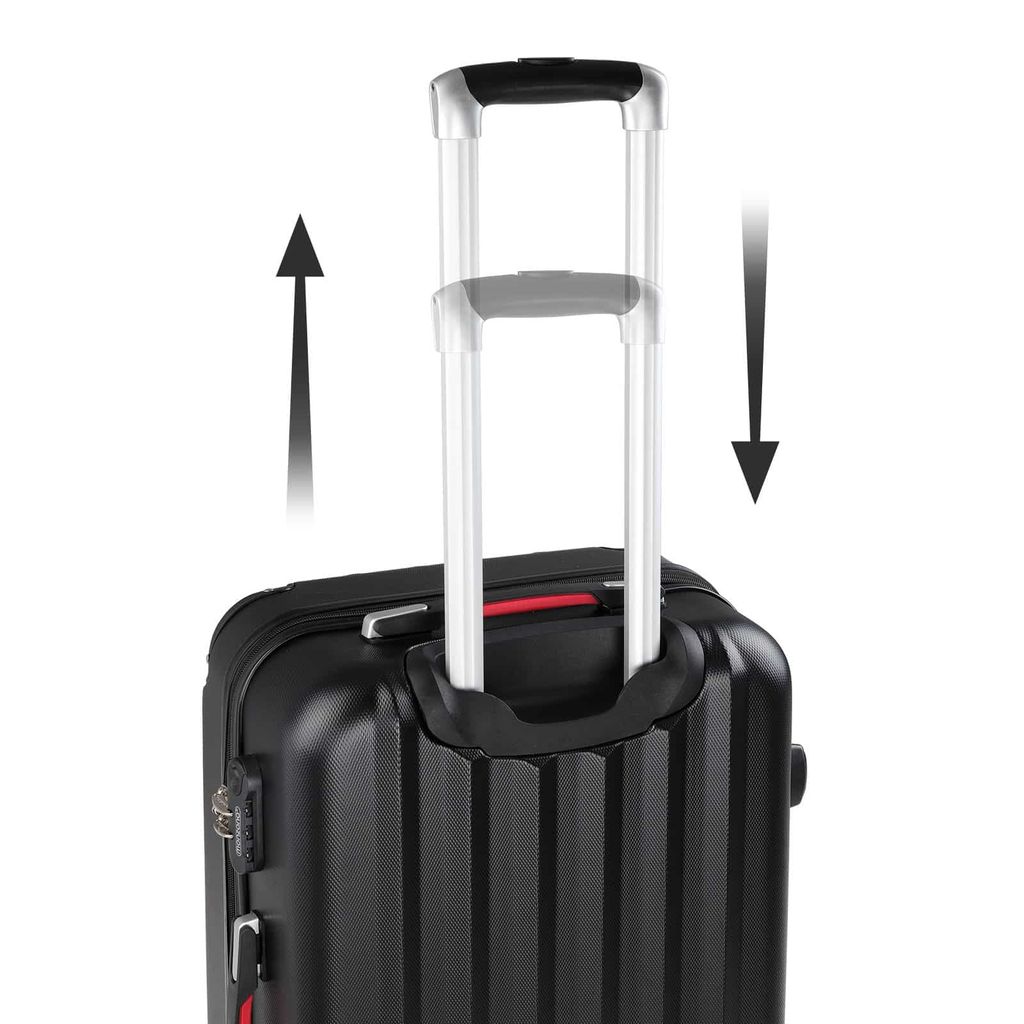 MONZANA® Koffer Handgepäck ABS HardCase Gehäuse gummierte Produktbild 11