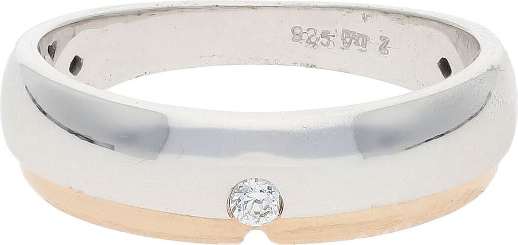 Ring Silber 925 Zirkonia rosé JL24-07-0090 JuwelmaLux Größe 56