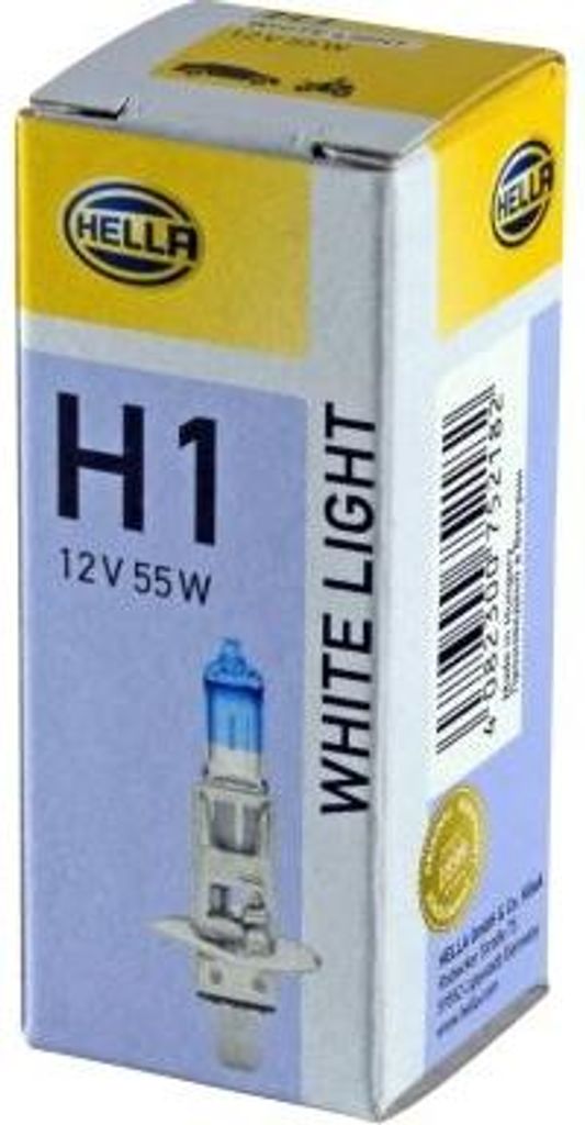 HELLA 8GH 223 498-111 Fernlichtlampe OE kompatibel mit 500, 500C, Grande Punto, Punto, Alf. 145, Alf. 146, Alf. 147, Alf. 155, Alf. 156, Alf. 159,...