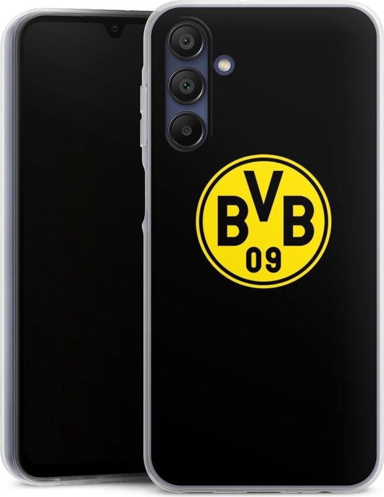 DeinDesign Handyhülle für Samsung Galaxy A15 Silikon Hülle Case Smartphone Schutzhülle BVB Borussia Dortmund Logo
