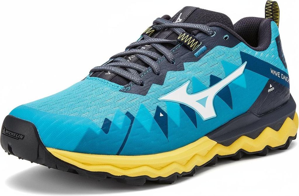 Mizuno Herren Wave Daichi 6 Sneaker, ScubaB/SnowWhite/Sulphur, 46 EU