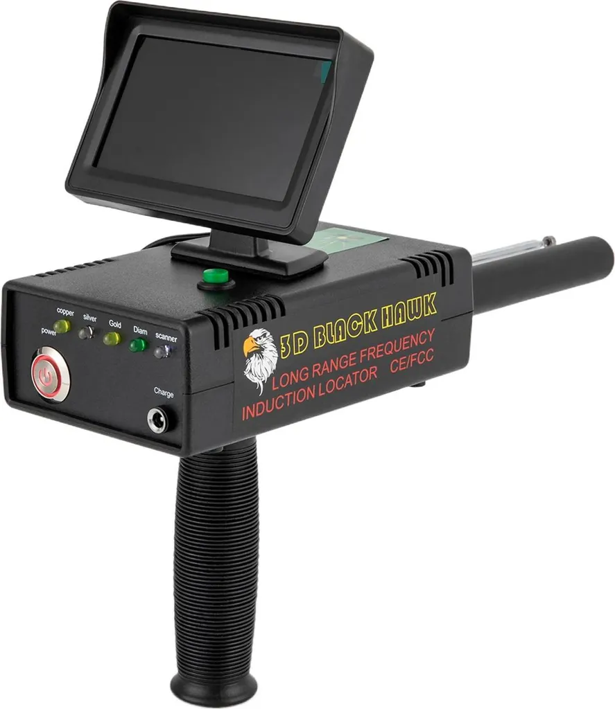 Détecteur de métaux 3D localisateur or argent cuivre avec écran LED